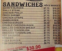 Gerri’s Bar & Grill menu 1